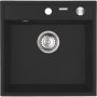 Pyramis Camea zlewozmywak granitowy 40x40 cm czarny 070168201 zdj.1