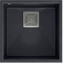 Quadron David 40 zlewozmywak 42x42 cm GraniteQ black diamond/stal HQD4242U8-BS zdj.1
