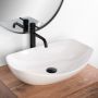 Rea Tango umywalka 56x40 cm nablatowa owalna biała REA-U5610 zdj.3