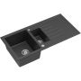 Sapho zlewozmywak granitowy 100x50 cm czarny GR1334 zdj.4