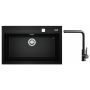 Zestaw Teka Nova XXL zlewozmywak Tegranit 79x51 cm czarny z baterią kuchenną Teka czarny mat (115230057, 116020023) zdj.1