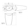 Vayer Bumerang umywalka 60x43x88 cm wolnostojąca owalna biała 060.043.012.3-4.0.3.0.PG zdj.2