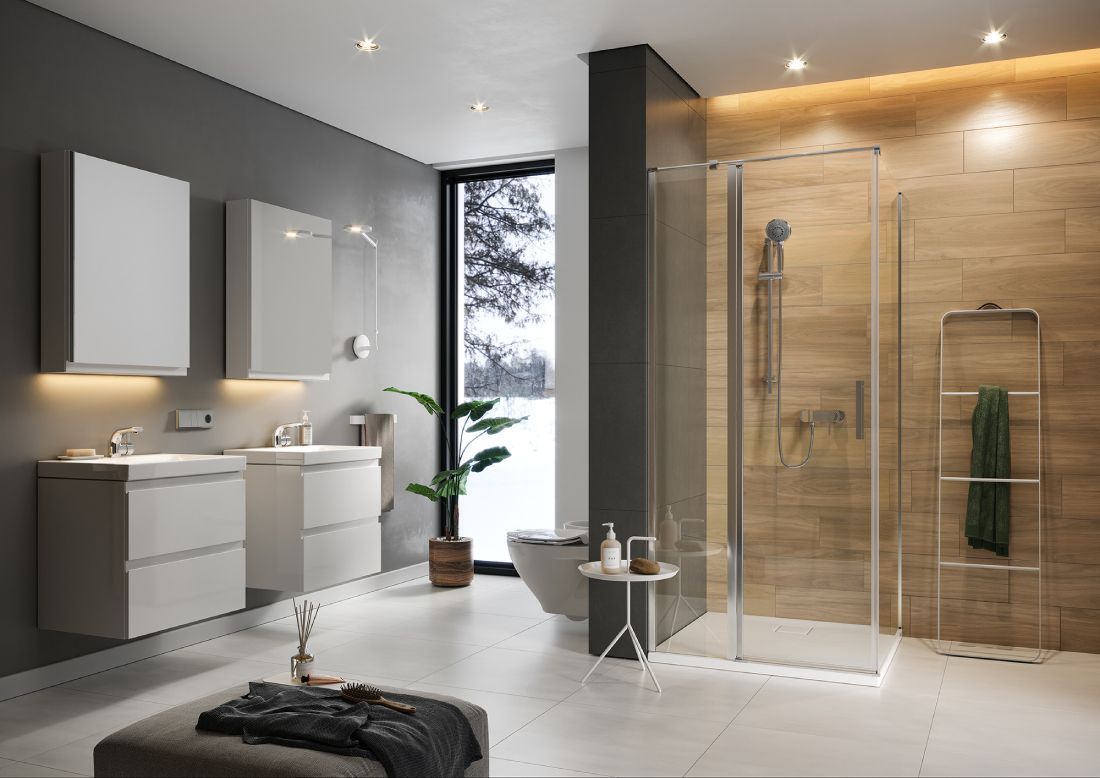 Cersanit Moduo drzwi prysznicowe 80 cm prawe chrom/szkło przezroczyste S162-004