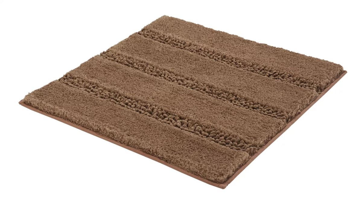 Kleine Wolke Monrovia dywanik łazienkowy 60x60 cm brązowy 4094287135