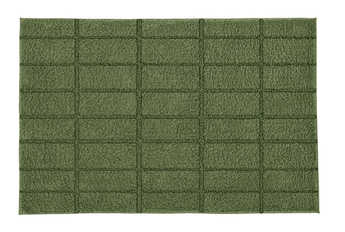 Kleine Wolke Tiles dywanik łazienkowy 60x60 cm zielony 9176612135
