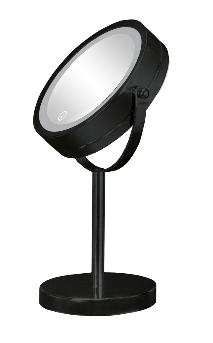 Kleine Wolke LED Mirror lusterko kosmetyczne z oświetleniem czarny mat 5887926886
