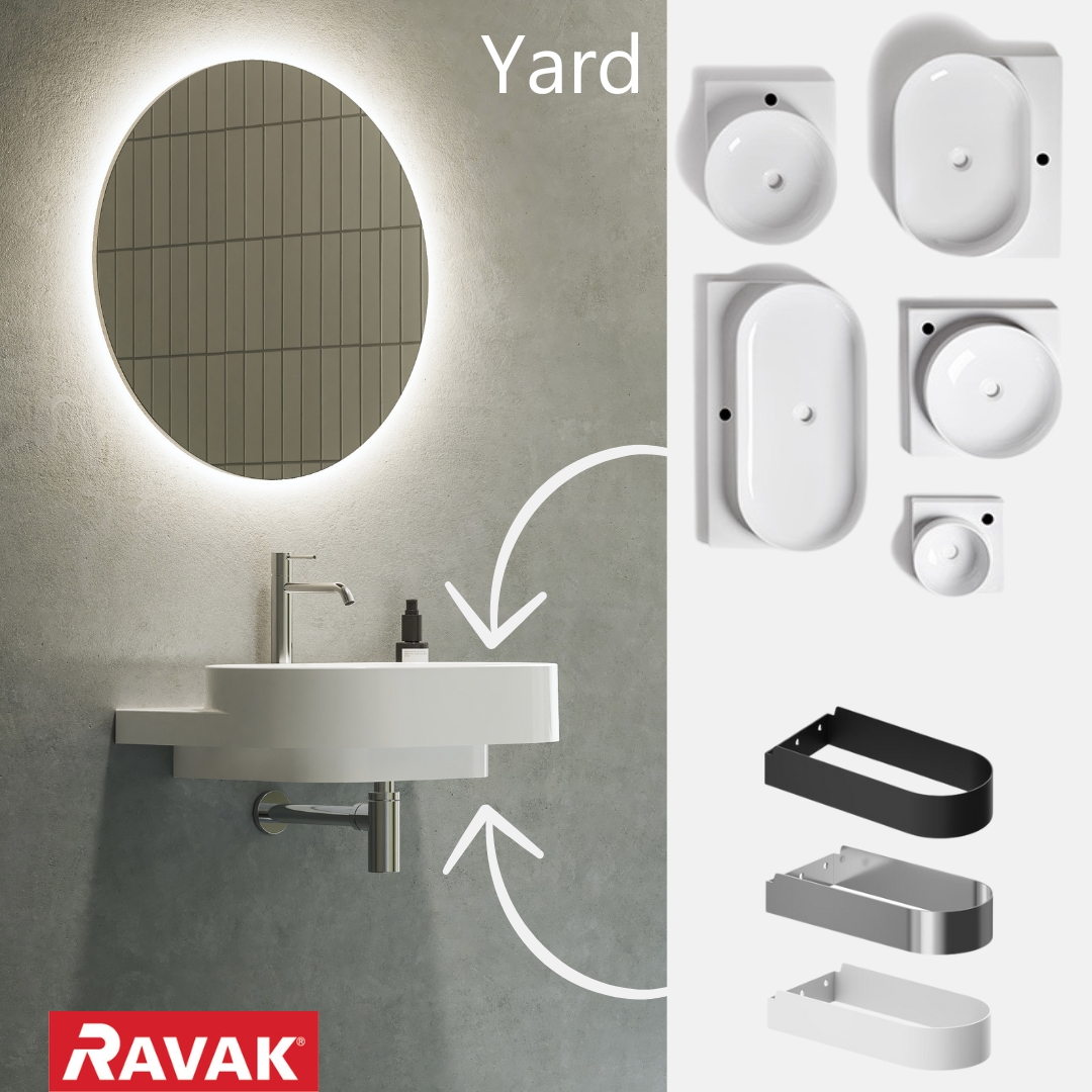 Ravak Yard konsola do umywalki biały X01774