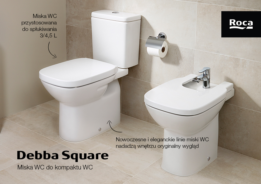 Roca Debba miska WC kompaktowa biała A342997000