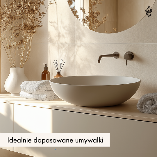 Idealnie dopasowane umywalki