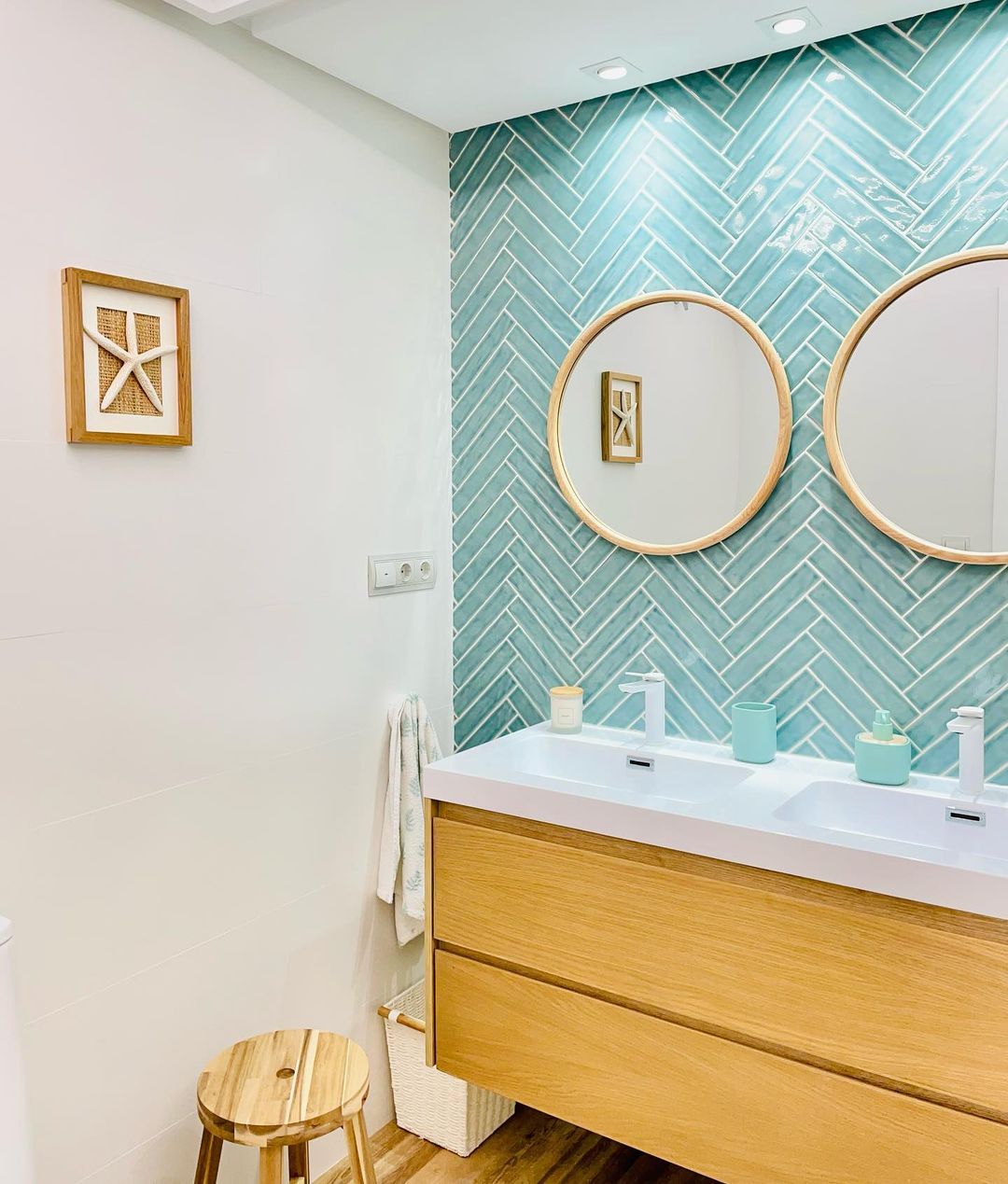 Amadis Boston dekor ścienny 25x5 cm zielona