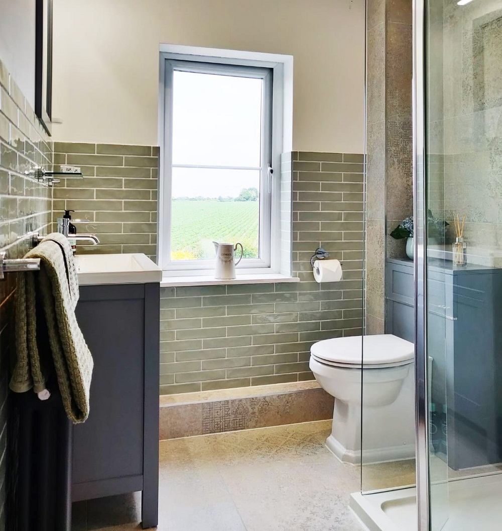 Amadis Brick płytka ścienna 25x5 cm zielona