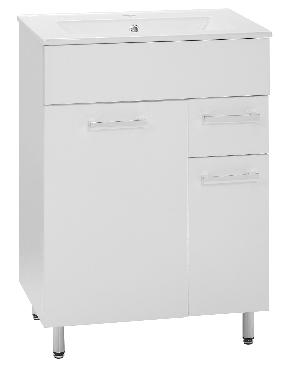 Astor Lupo umywalka z szafką 61 cm białą AM-LUU-601-27