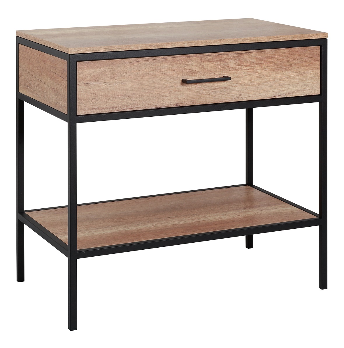 Astor Modus szafka 80 cm podumywalkowa z blatem czarny mat/dąb country AM-UMN-810-0C