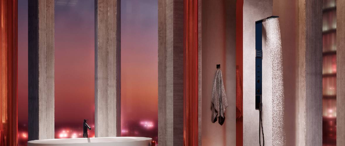 Axor ShowerComposition deszczownica 11x22 cm prostokątna chrom 12592000