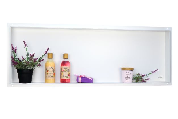 Balneo Wall-Box No Rim White półka wnękowa 30x90x10 cm biała OB-WH6-NR