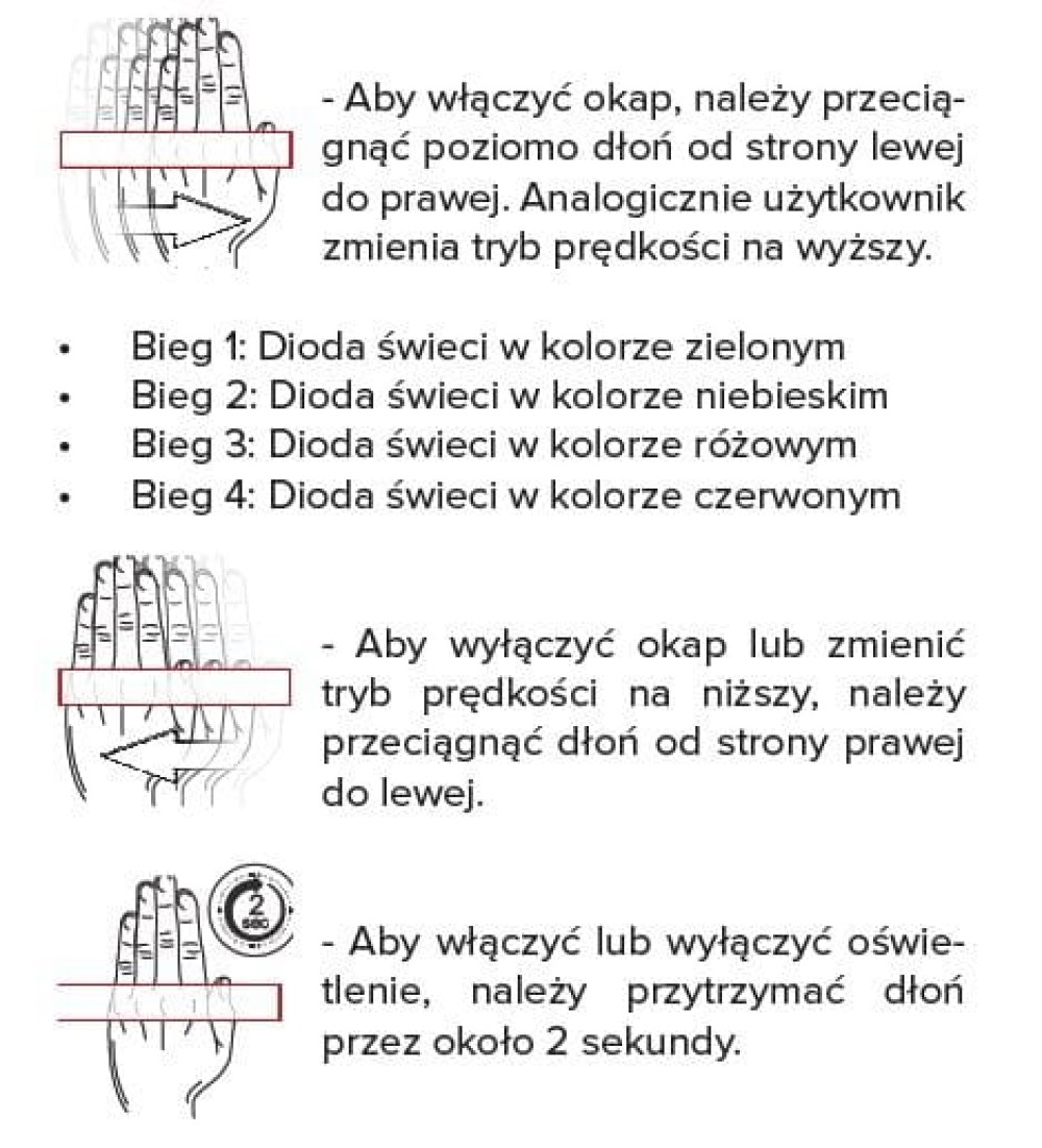 Berg E-motion okap kuchenny 60 cm podszafkowy czarny EMOTION60BK