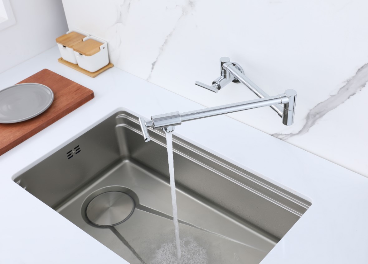 Berg Pot Filler bateria kuchenna ścienna chrom 830135