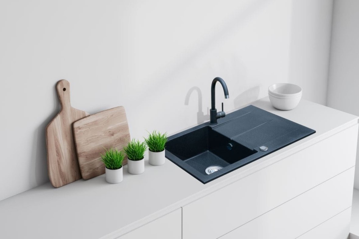 Berg Hobart zlewozmywak granitowy 59x50 cm onyx BRQ1411A