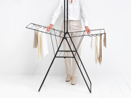 Brabantia HangOn suszarka na pranie stojąca czarny mat 403620