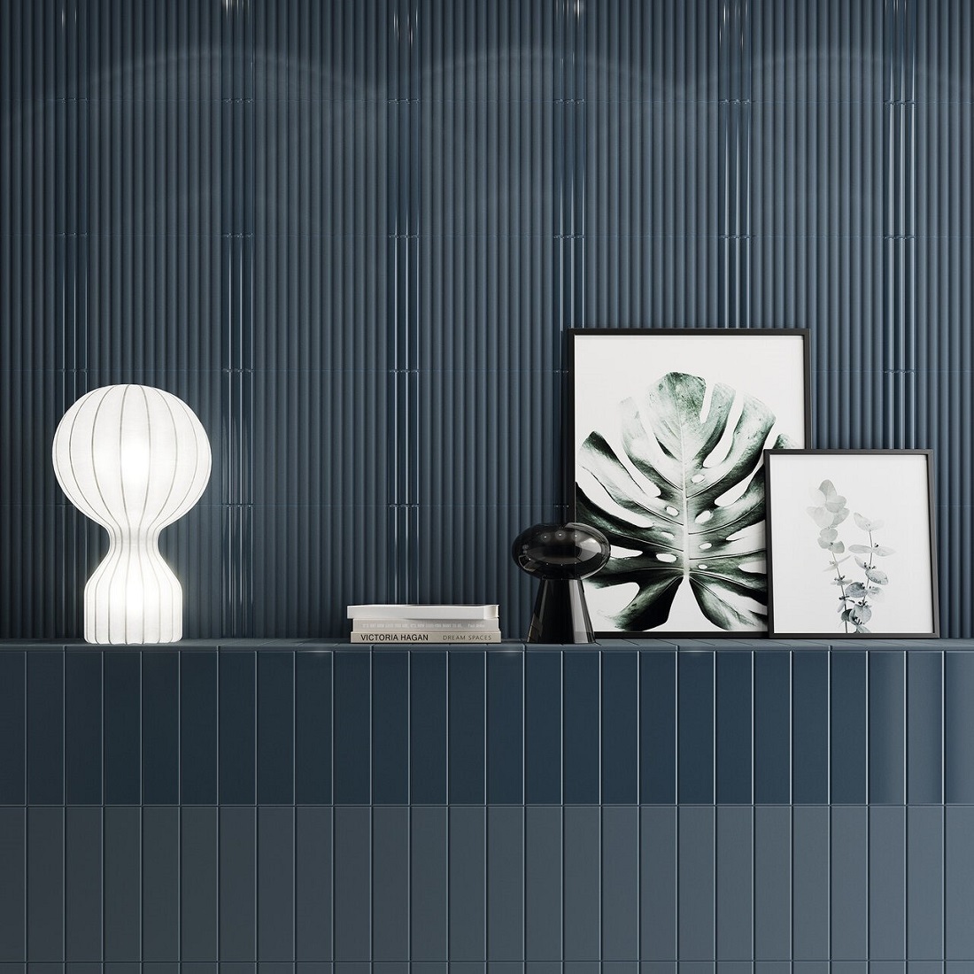 Cil Decor Match dekor ścienny 25x6,25 cm niebieska