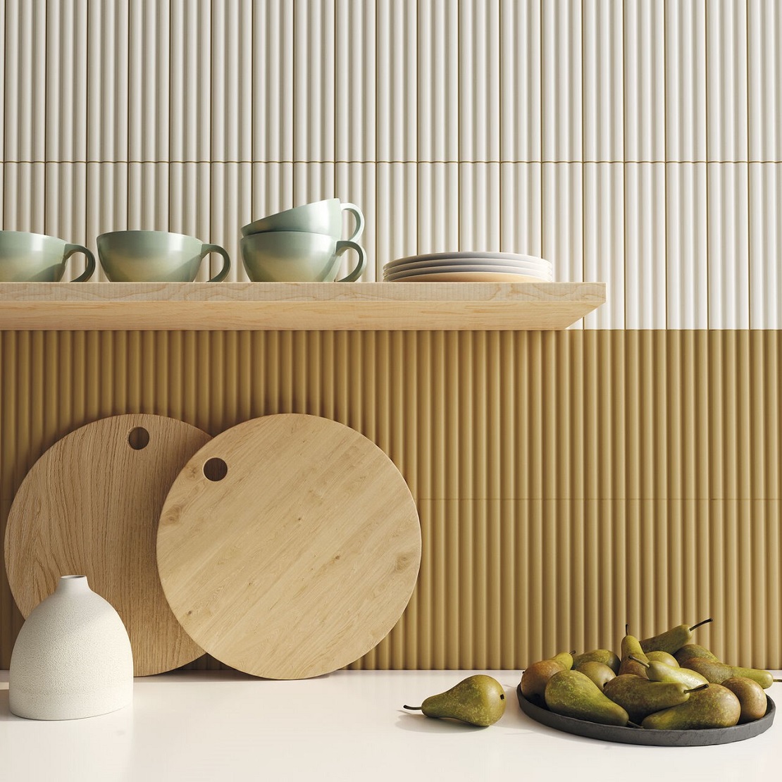 Cil Decor Match dekor ścienny 25x6,25 cm Curved Chalk Gloss