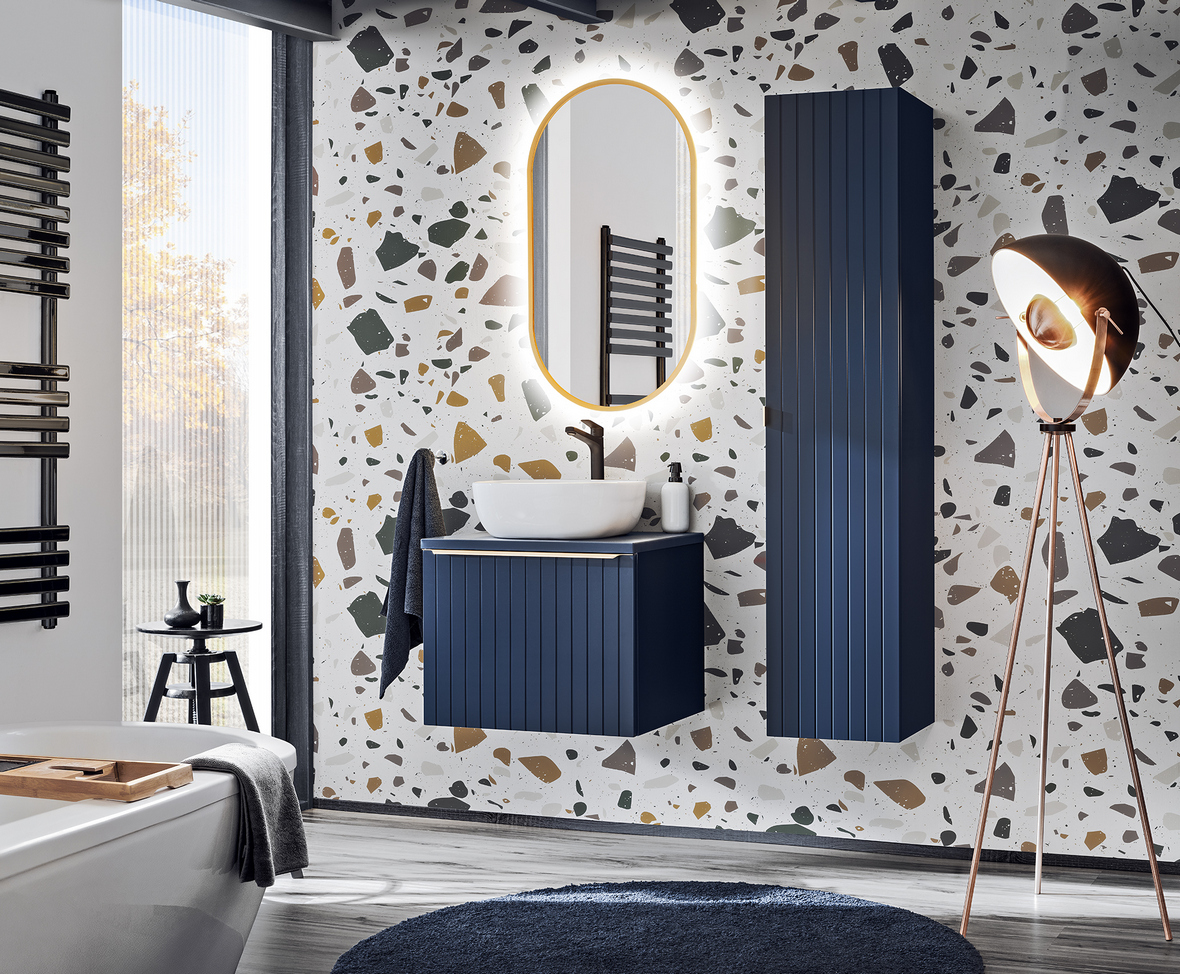 Comad Santa Fe Deep Blue blat naszafkowy 80,4x46 cm niebieski SANTAFEDEEPBLUE89-80-B