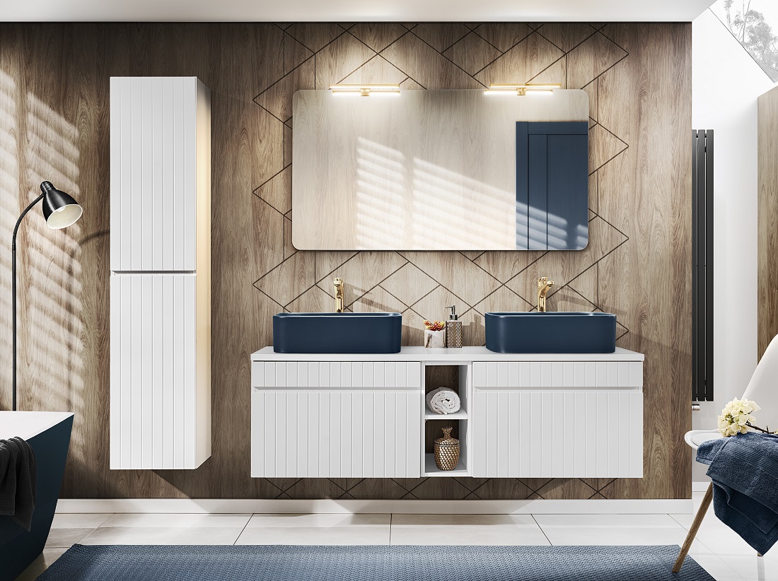 Comad Iconic White szafka 80x45,6 cm podumywalkowa wisząca biały ICONICWHITE82-80-D-1S