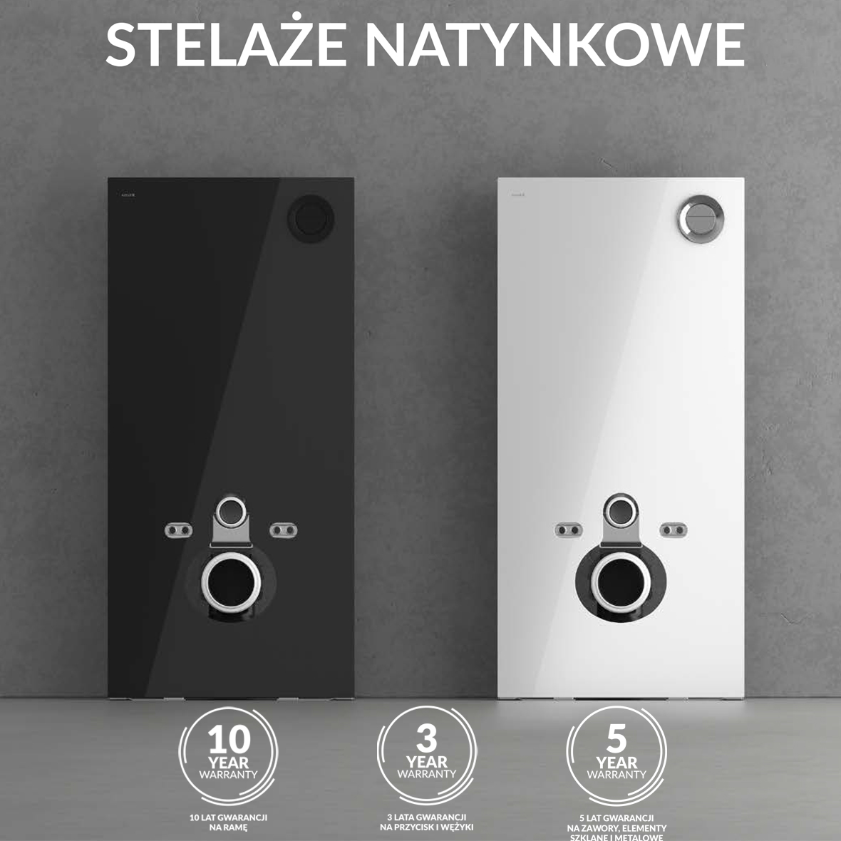 Cersanit Aqua Integra moduł sanitarny do miski WC wiszącej czarny K97-459