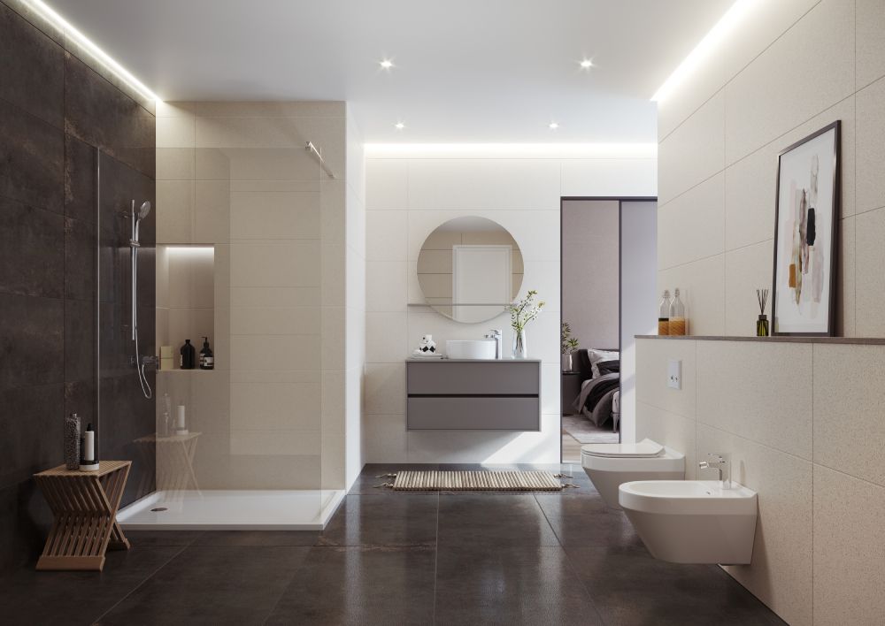 Cersanit Mille Walk-in ścianka prysznicowa 100 cm chrom/szkło przezroczyste S161-001