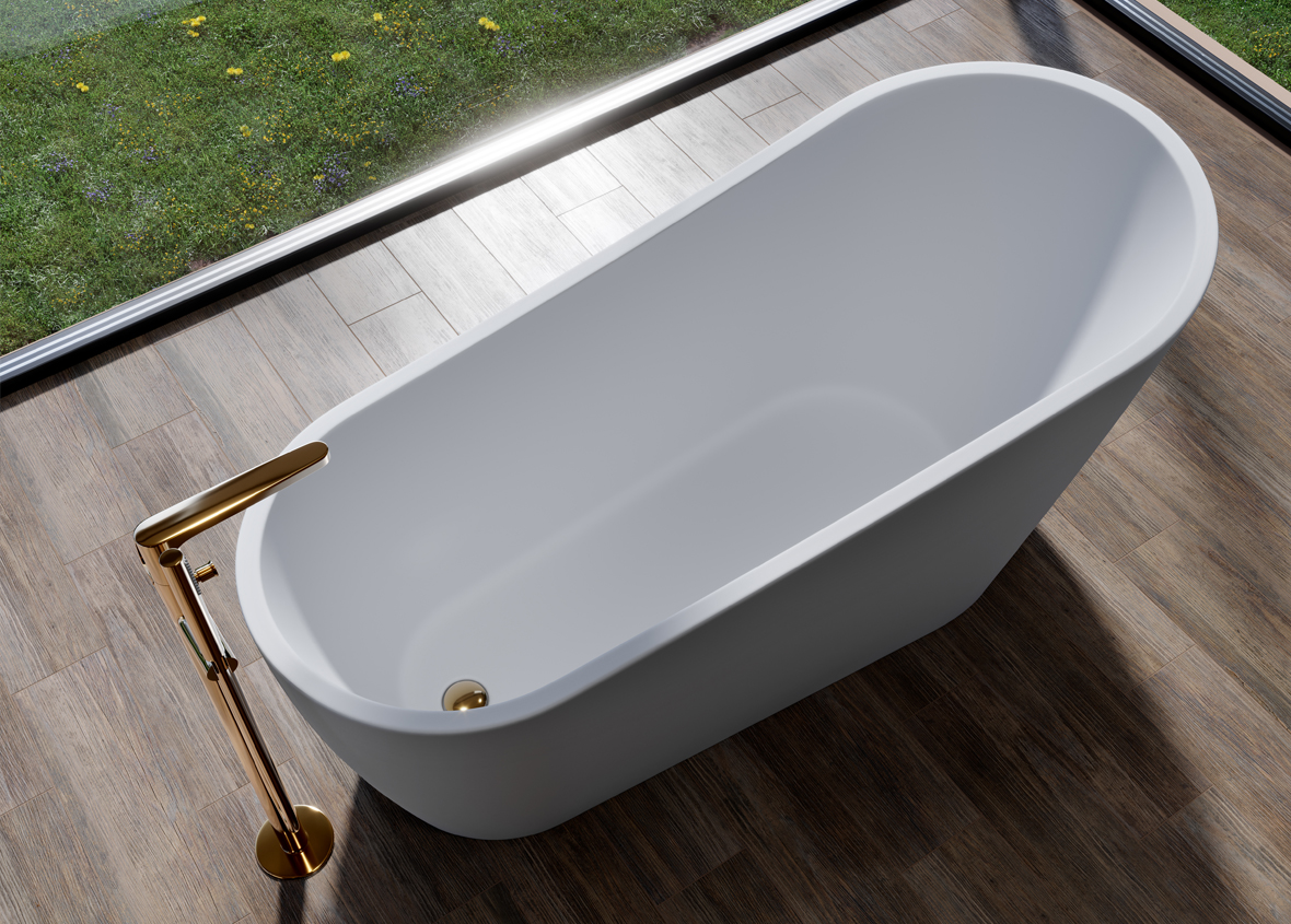 Cersanit Zen wanna wolnostojąca 167x72 cm owalna biała S301-302