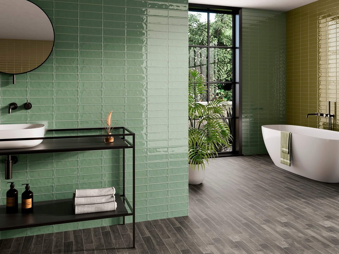 El Barco Kendal dekor ścienny 20x6,5 cm zielona