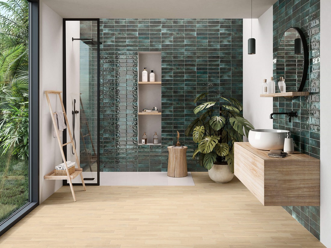 El Barco Vogue dekor ścienny 20x6,5 cm zielona