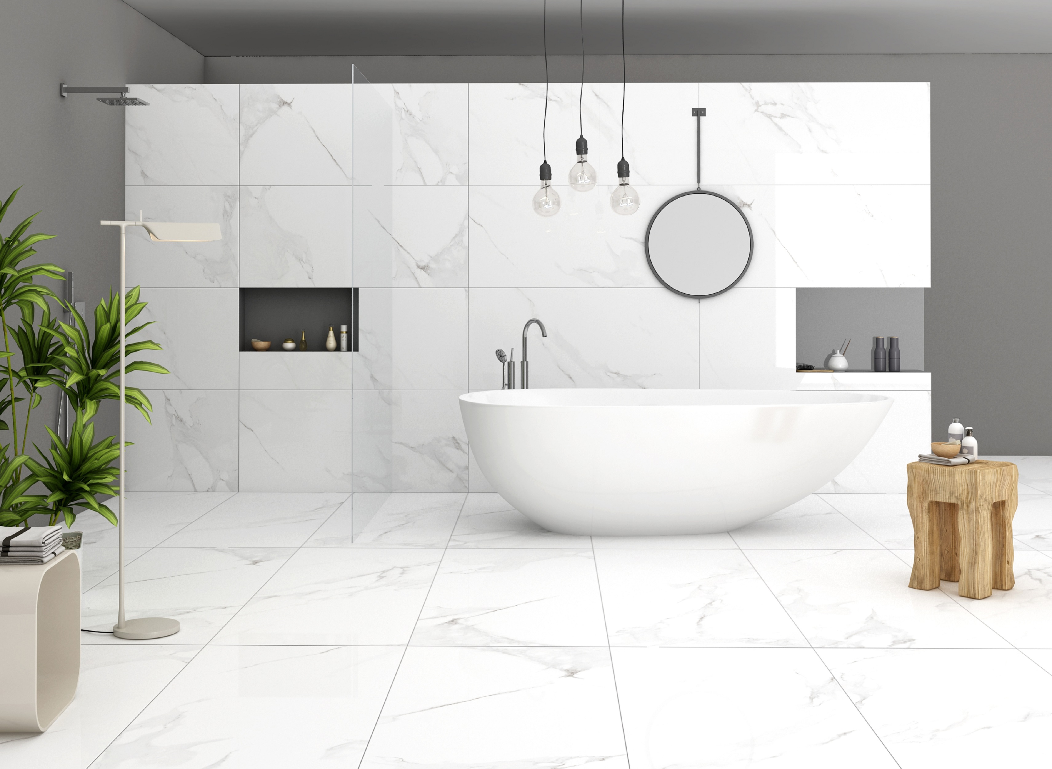 Euroceramic Calacata płytka ścienno-podłogowa 60x120 cm biały poler