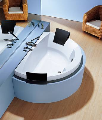 Hoesch Aviva wanna przyścienna 180x118,5 cm do zabudowy biała 6618.010