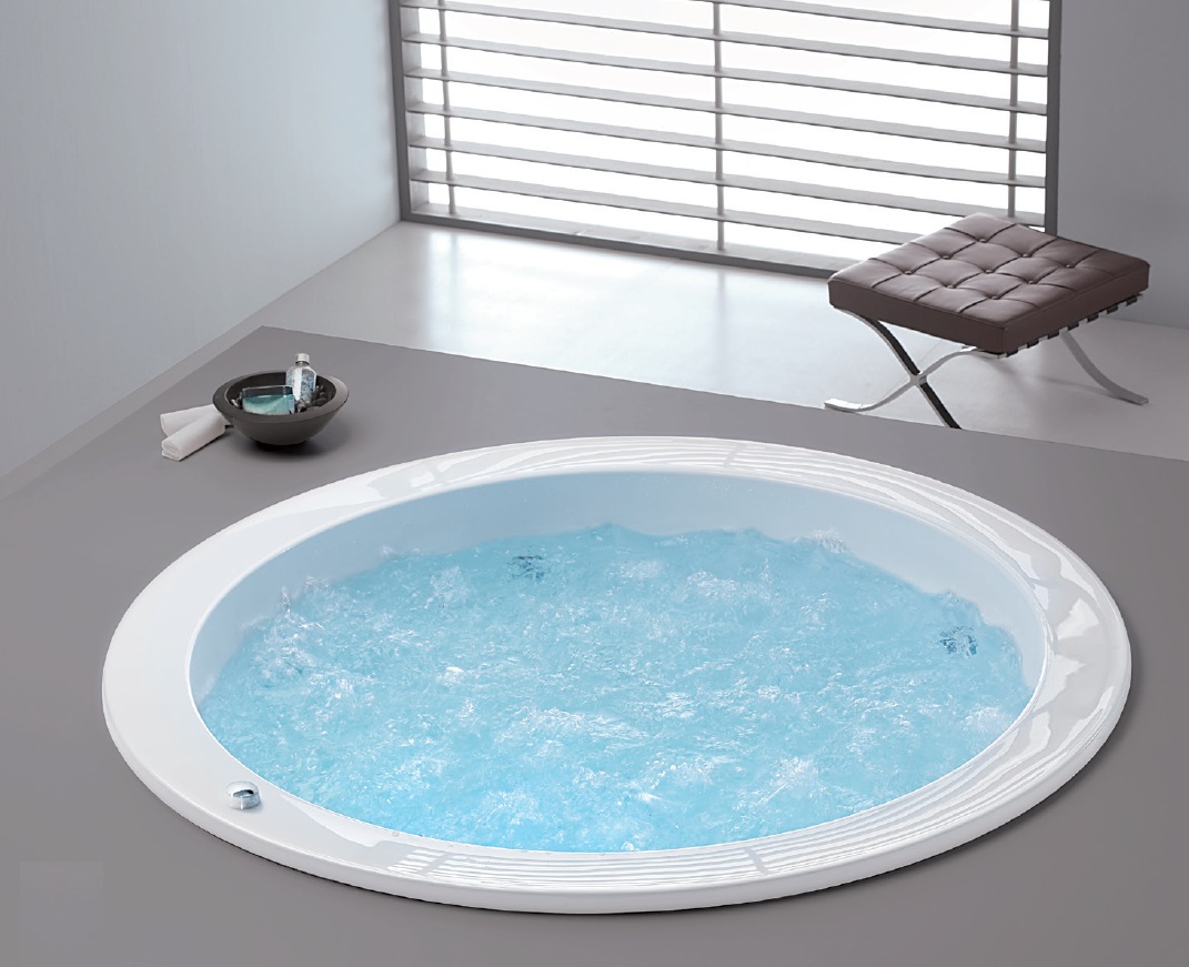 Hoesch Dreamscape wanna okrągła 180 cm do zabudowy biała 6114.010010