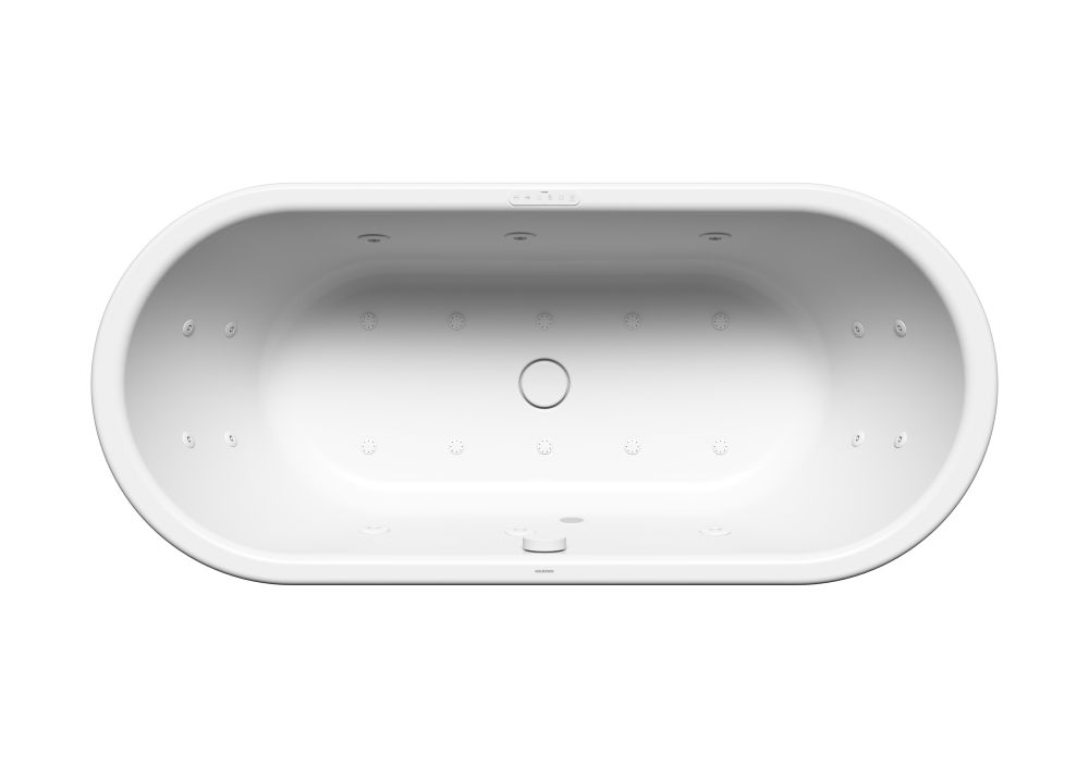 Kaldewei Centro Duo Oval wanna z hydromasażem 170x75 cm model 127 Body&Soul lewa biały 282760040001