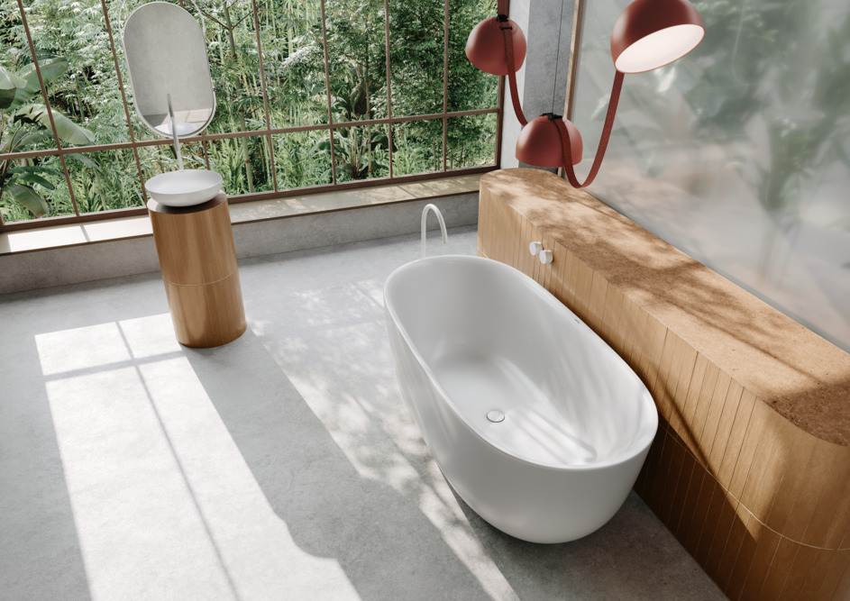 Kaldewei Meisterstück Oyo Duo wanna wolnostojąca 173x82 cm owalna model 1051-4034 biały mat 205143530711