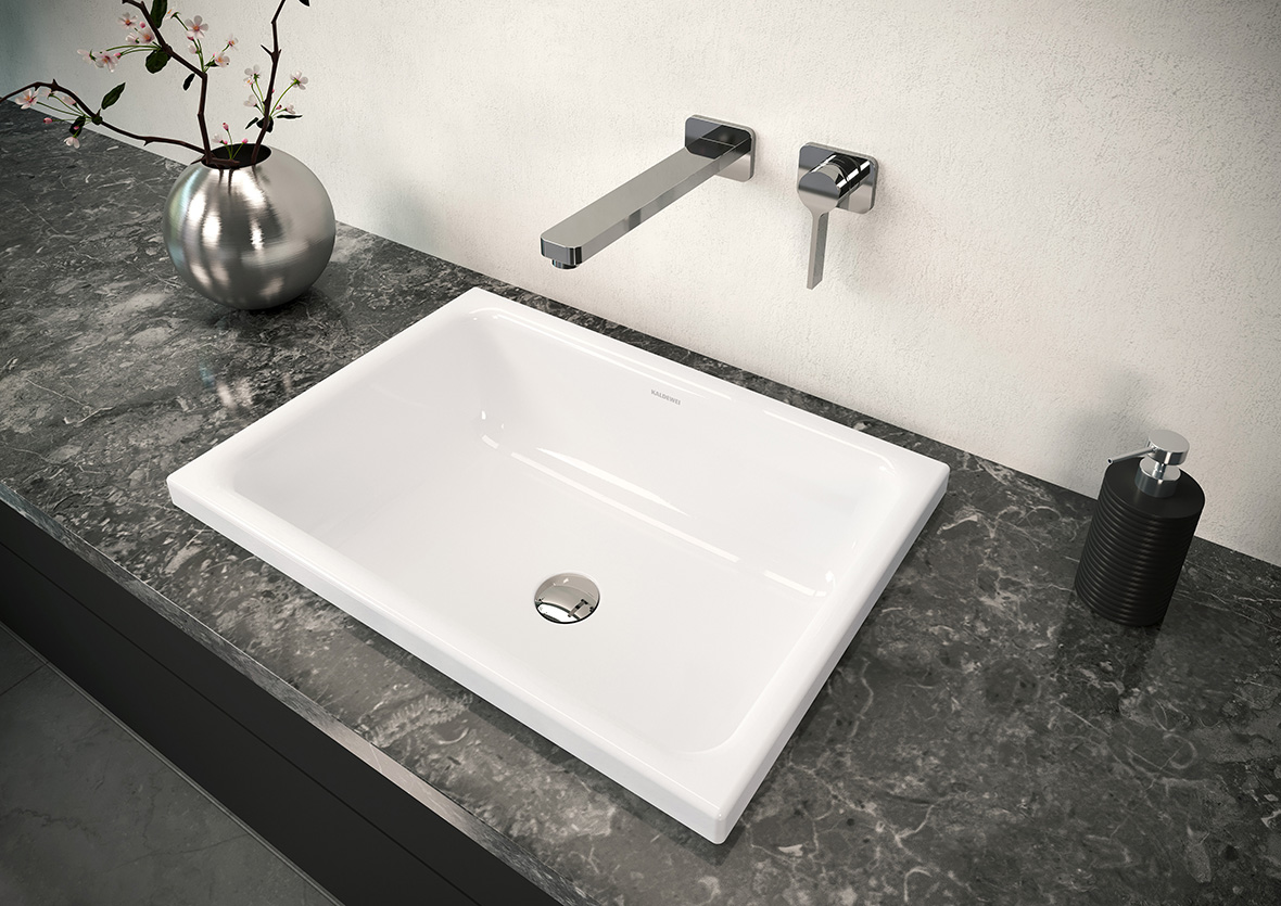 Kaldewei Cayono umywalka 58x41,5 cm wpuszczana stalowa model 3189 biała 913606000001