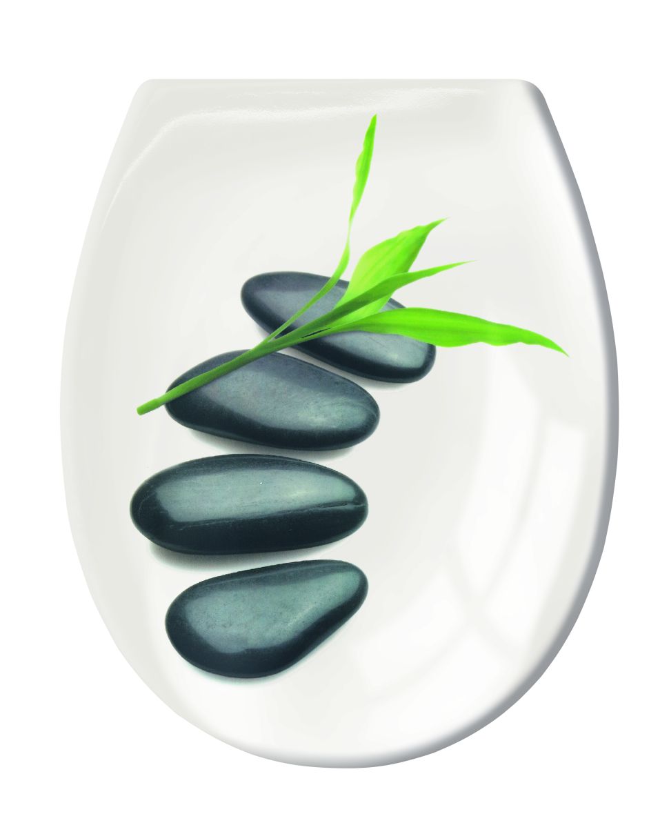 Kleine Wolke Zen deska sedesowa uniwersalna wolnoopadająca biały/wzór 1825148075