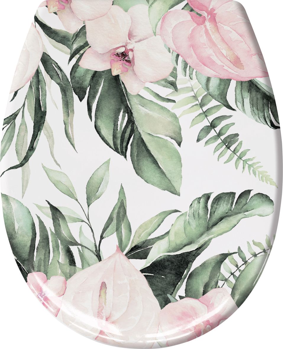 Kleine Wolke Garden deska sedesowa uniwersalna wolnoopadająca biały/wzór 1859148075