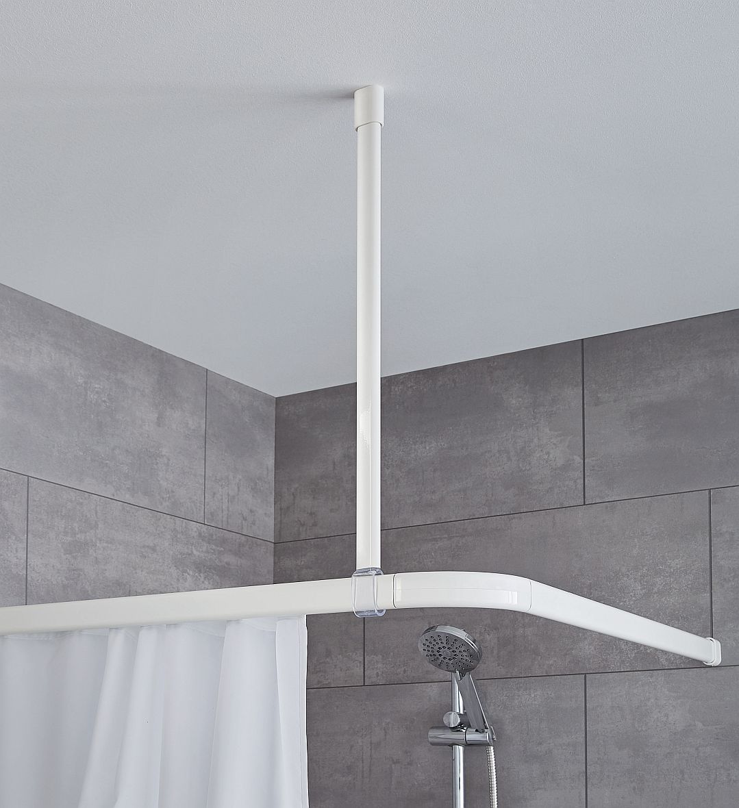Kleine Wolke wspornik do szyny zasłony prysznicowej 60 cm biały 3337100024