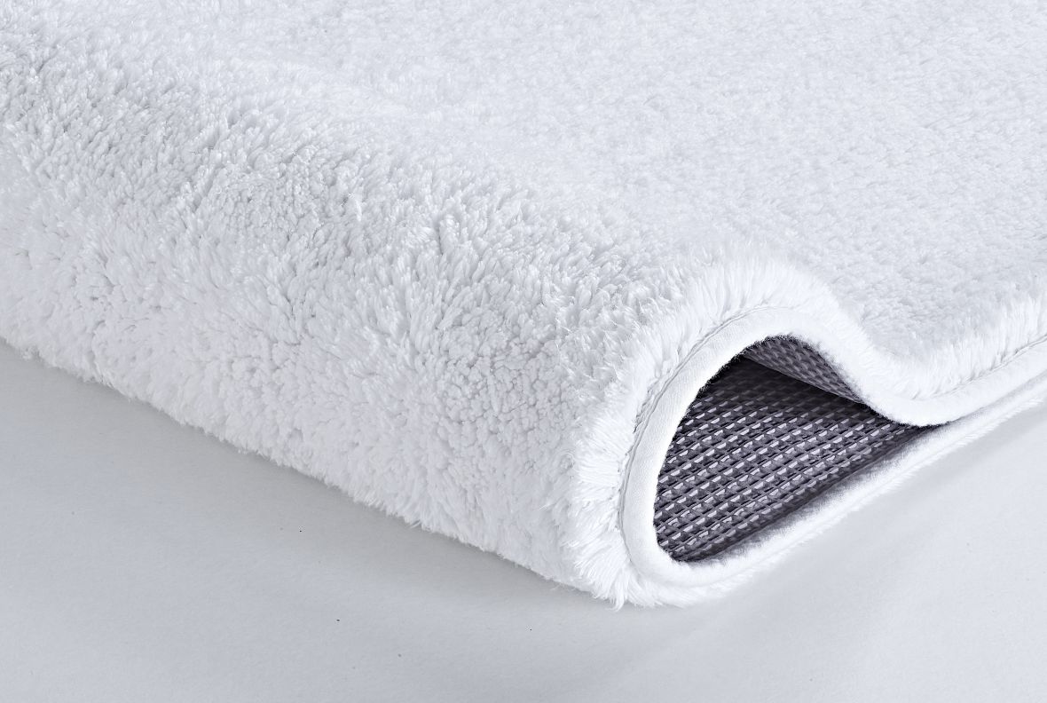 Kleine Wolke Kansas dywanik łazienkowy 90x60 cm prostokątny biały white 4018100519