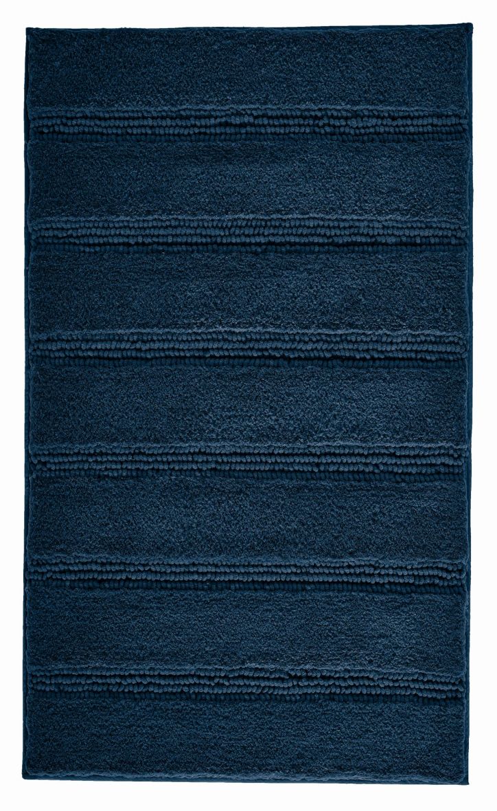 Kleine Wolke Monrovia dywanik łazienkowy 60x60 cm granatowy 4094750135