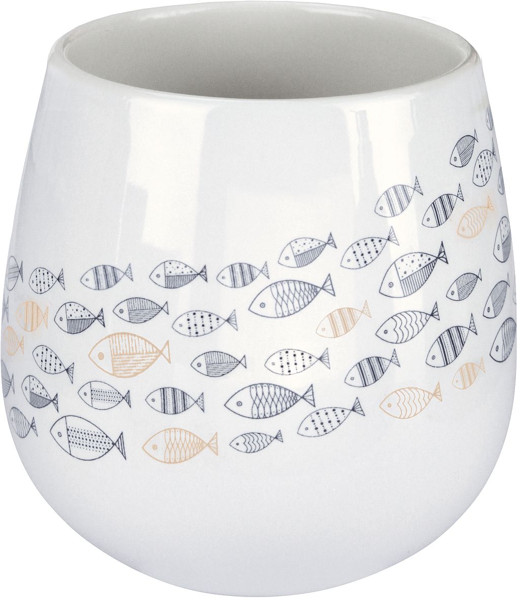 Kleine Wolke Sardinas kubek na szczoteczki stojący biały 8674783852