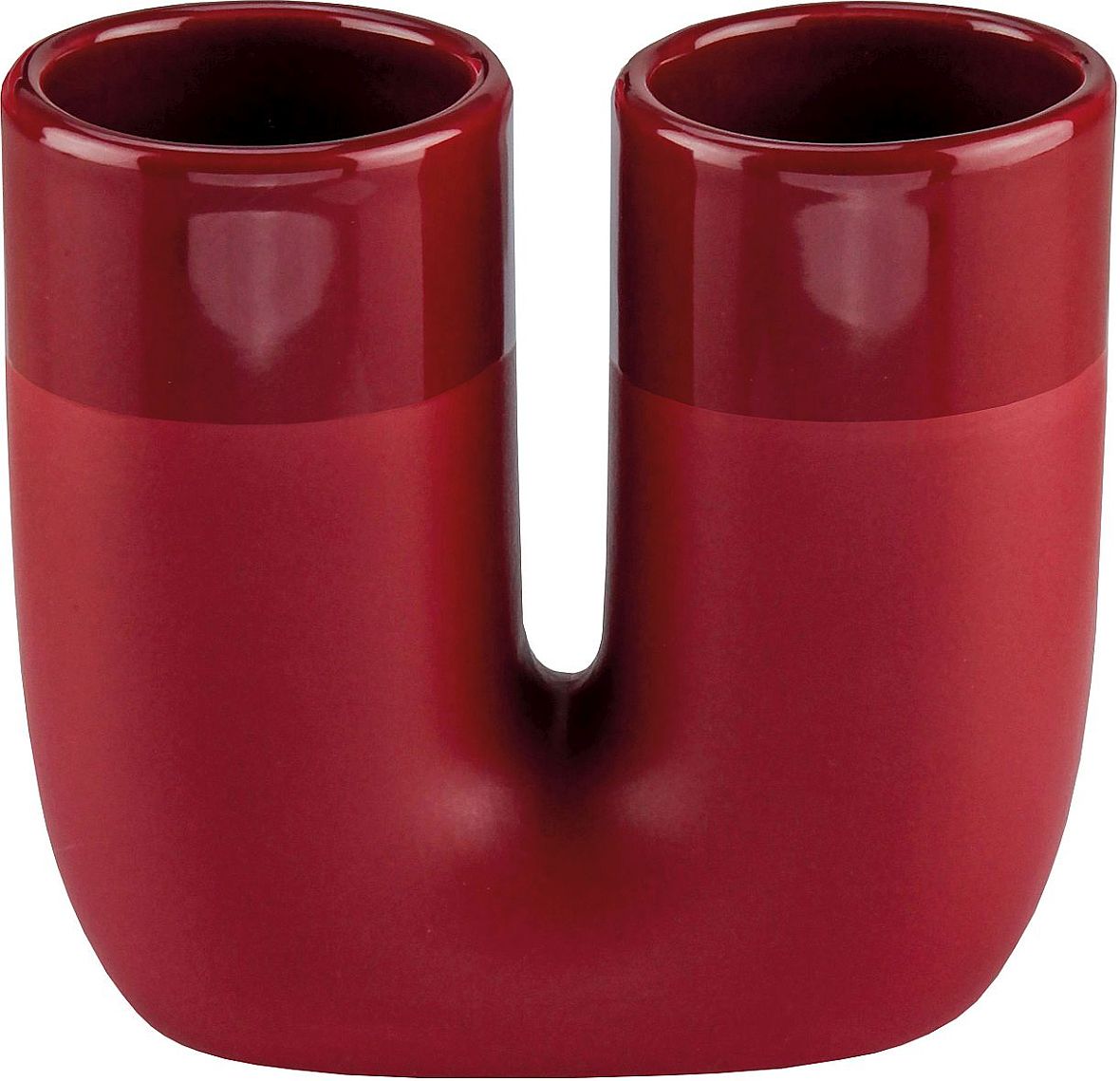 Kleine Wolke Deep kubek na 2 szczoteczki do zębów ceramika bordo mat/połysk 8681468851