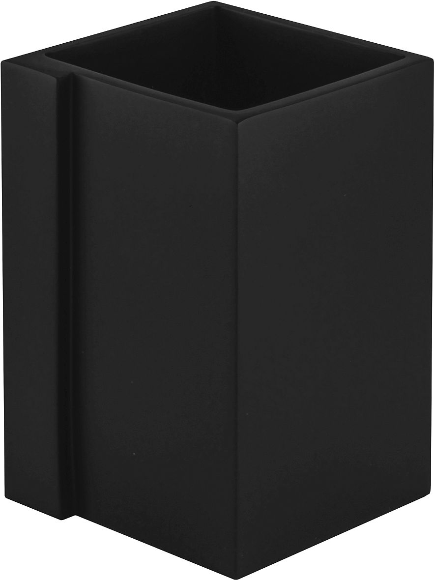 Kleine Wolke Gerry kubek na szczoteczki czarny mat 8690926852