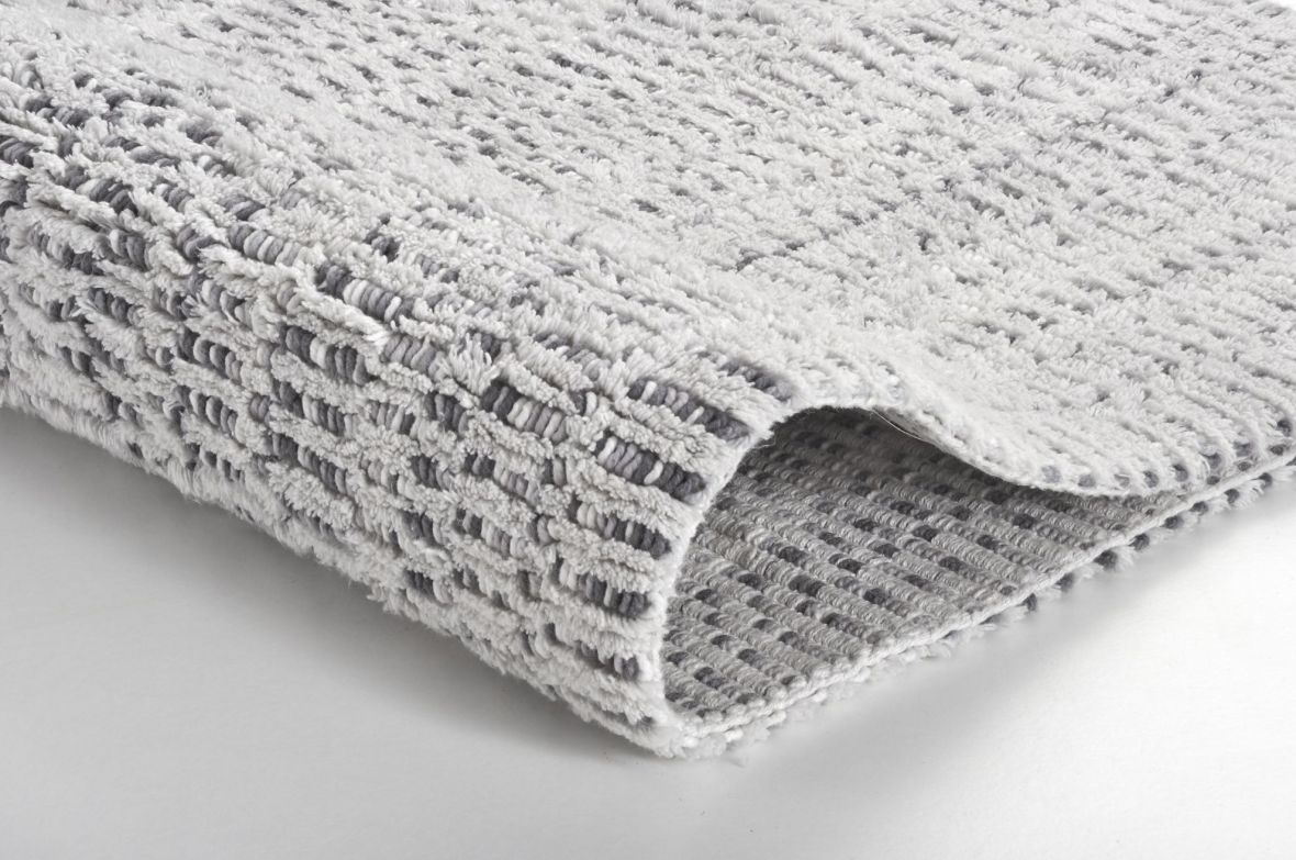 Kleine Wolke Sway dywanik łazienkowy 120x70 cm prostokątny szary Platin 9108977225