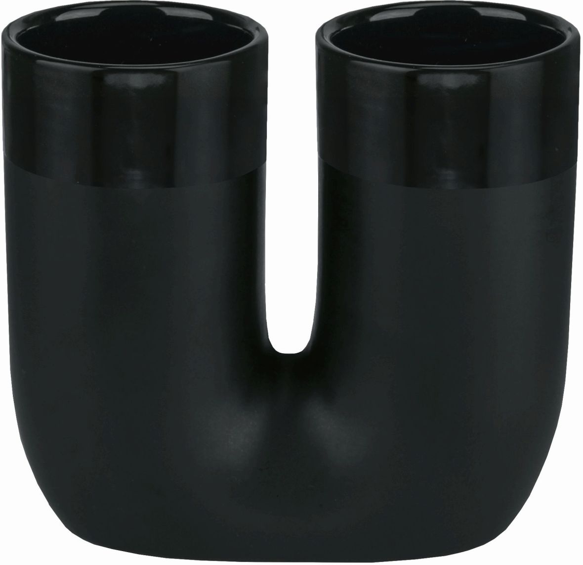 Kleine Wolke Deep kubek na szczoteczki ceramika czarny 8681926851