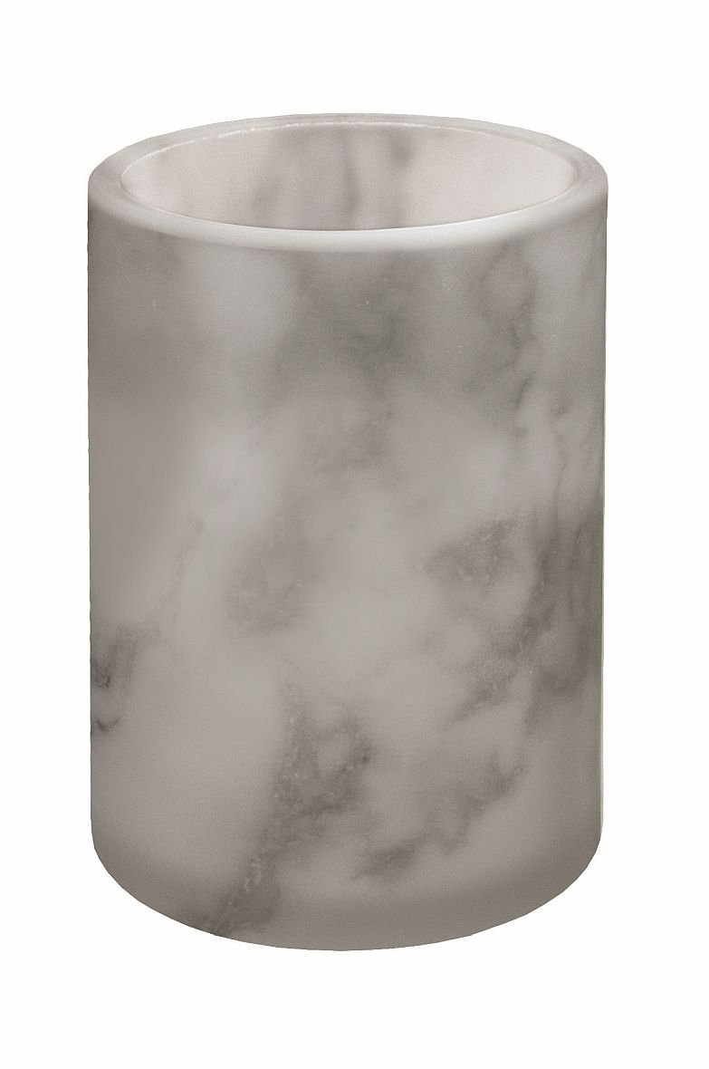 Kleine Wolke Marmor kubek na szczoteczki stojący biały 8033901852