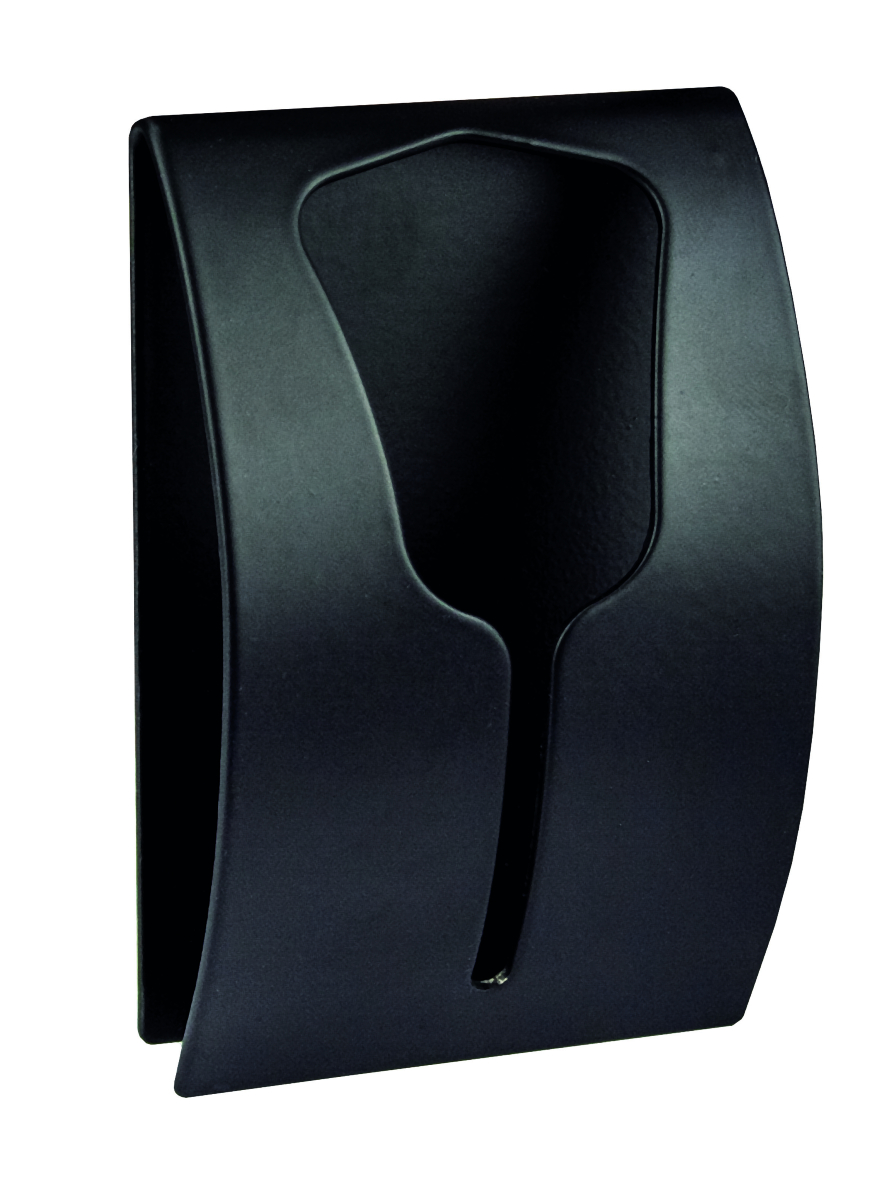 Kleine Wolke Tulip wieszak na ręczniki czarny mat 8646926887